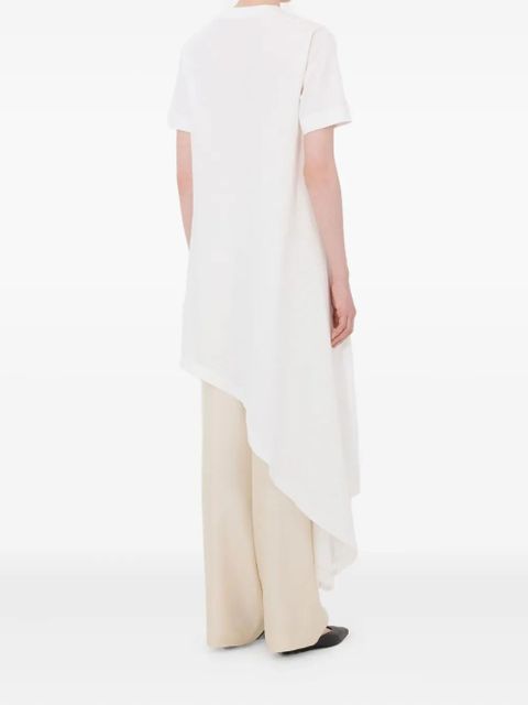 LouLou de Saison Igari asymmetric pleated T-shirt dress - White