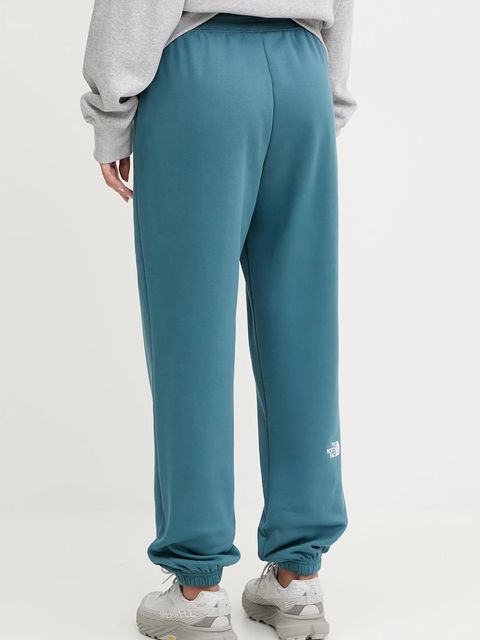 The North Face spodnie dresowe Essential Relaxed damskie kolor turkusowy gładkie NF0A8C1GBQ51 - zdjęcie produktu nr 2