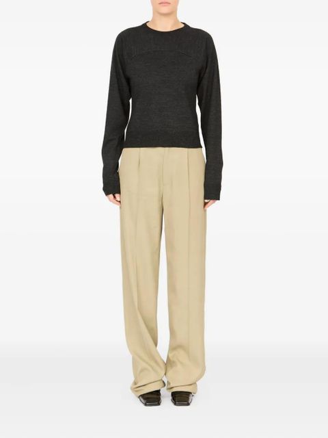 MM6 Maison Margiela crew-neck long-sleeve T-shirt - Grey - zdjęcie produktu nr 2