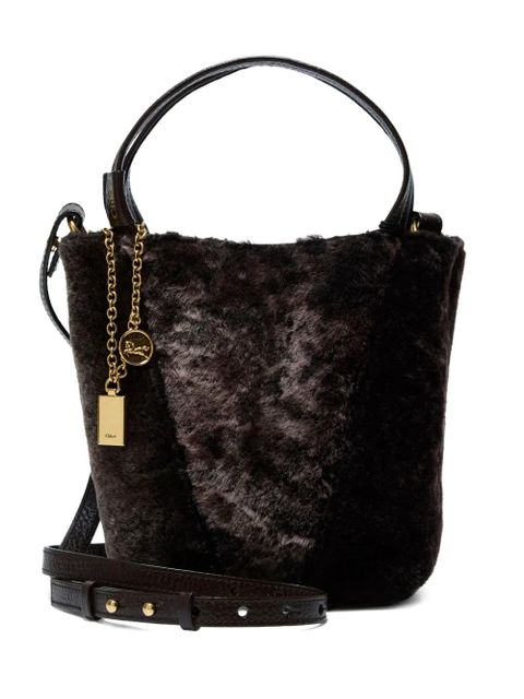 Chloé small Spin charm-detail tote bag - Brown - zdjęcie produktu nr 1