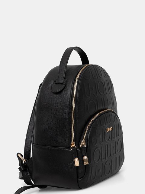 Liu Jo plecak damski kolor czarny mały wzorzysty AF5157.E0538