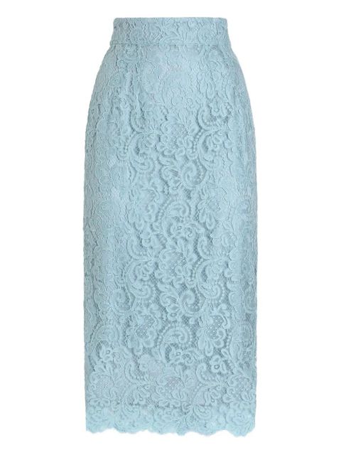 Dolce & Gabbana lace midi skirt - Blue - zdjęcie produktu nr 1
