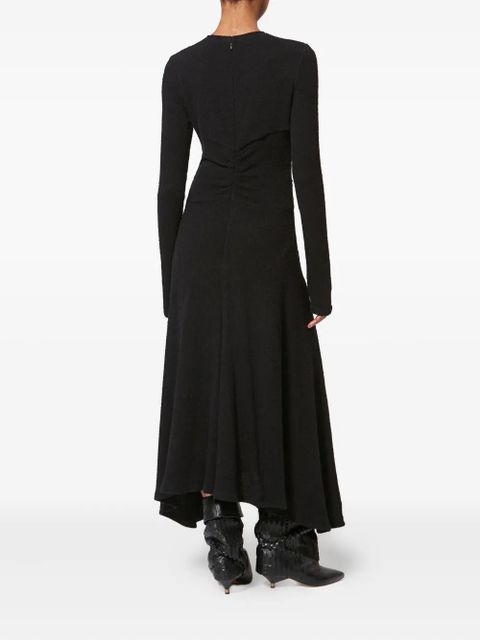 ISABEL MARANT ruched flora maxi dress - Black
