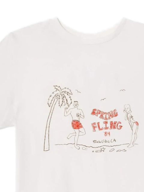 RE/DONE print classic T-shirt - White - zdjęcie produktu nr 2