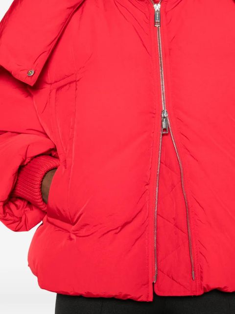 Sportmax ribbed collar jacket - Red