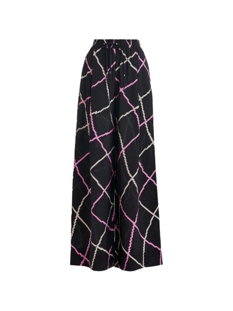 Essentiel Antwerp patterned drawstring trousers - Black - zdjęcie produktu nr 1