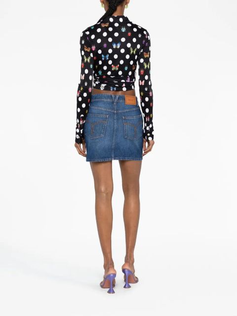 Versace x Dua Lipa Medusa '95 denim miniskirt - Blue