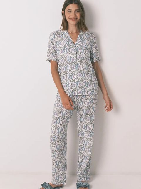 women'secret piżama damska kolor turkusowy 4852099 - zdjęcie produktu nr 1