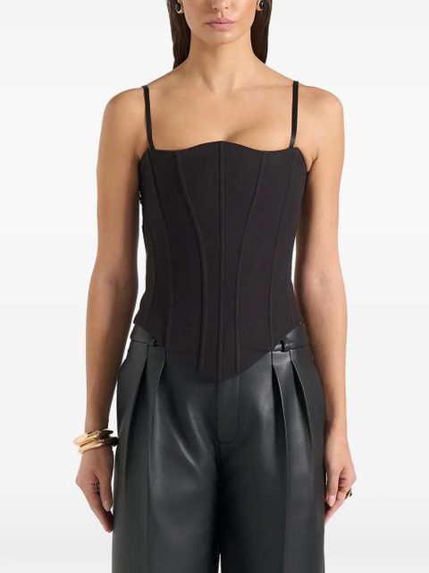 Manière De Voir Scarlett lace-up corset - Black