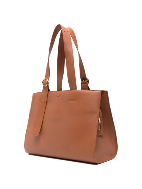 Jil Sander buckle-strap tote bag - Brown - zdjęcie produktu nr 2