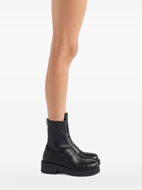 Giuseppe Zanotti zip-detail platform boots - Black