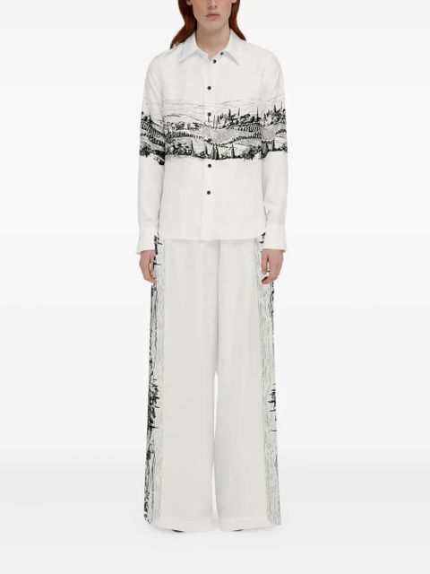 Ferragamo silk trousers - White - zdjęcie produktu nr 2