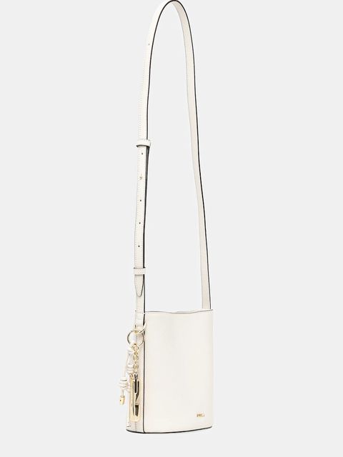 Furla torebka skórzana kolor beżowy WE00859 ARE000 PNN00 - zdjęcie produktu nr 2