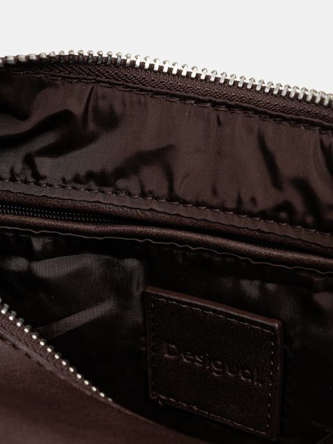 Desigual torebka HALF LOGO MONTVIL kolor brązowy 25WAXPAY