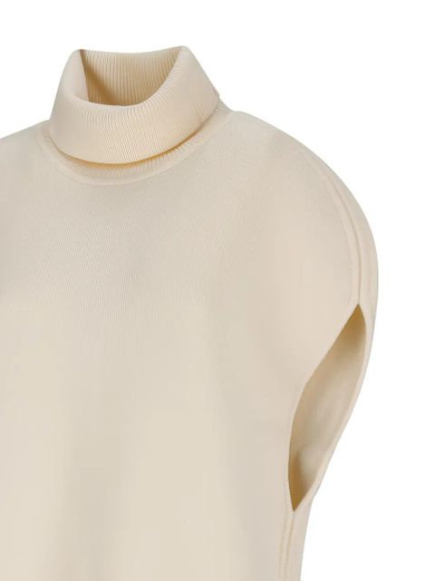 TOTEME double-knit roll-neck cape - Neutrals