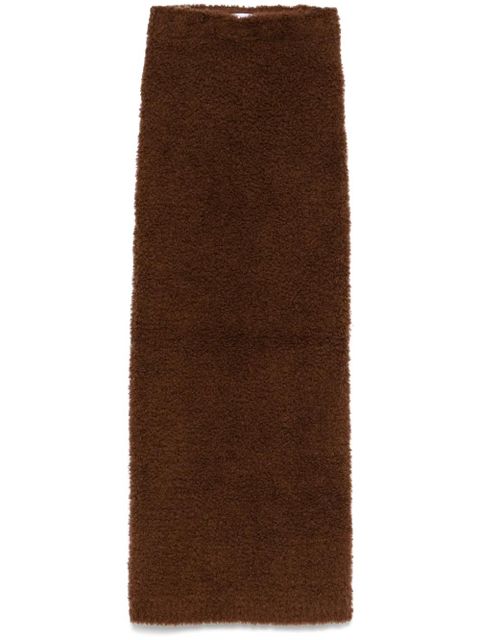 Self-Portrait knitted maxi skirt - Brown - zdjęcie produktu nr 1
