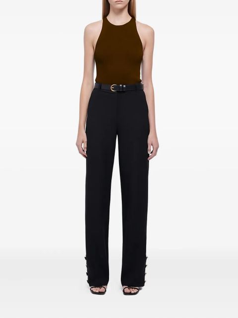 Simkhai Reza ribbed racerback tank top - Brown