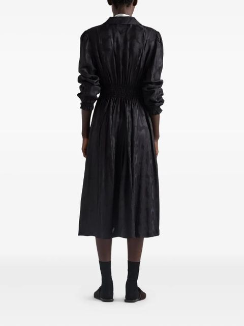 Prada floral jacquard midi dress - Black