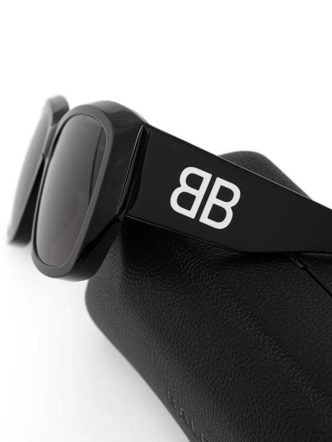 Balenciaga Eyewear logo-detail sunglasses - Black
