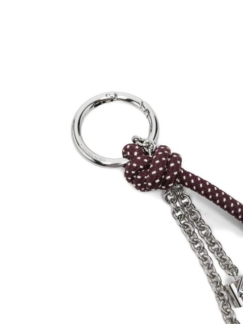 Michael Kors knot-detail keyring - Brown
