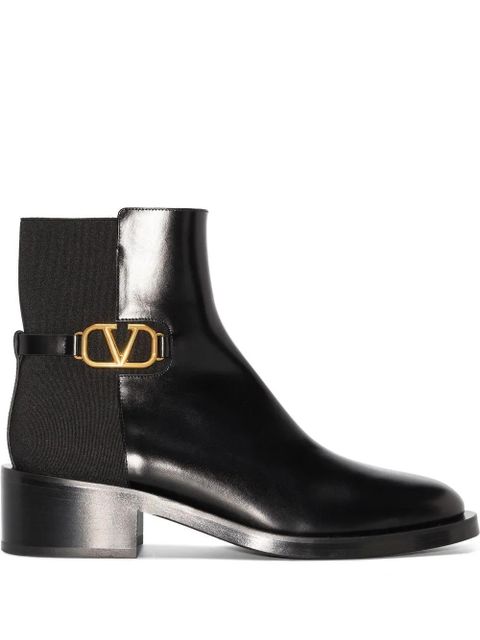 Valentino Garavani 30mm VLogo Signature ankle boots - Black - zdjęcie produktu nr 1