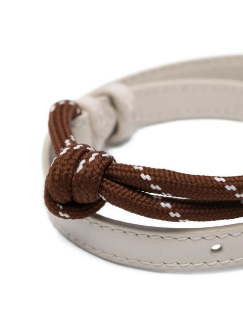 Miu Miu knotted ankle bracelet - Neutrals - zdjęcie produktu nr 2