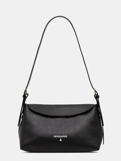 Patrizia Pepe torebka skórzana kolor czarny 8B0256 L148 - zdjęcie produktu nr 2