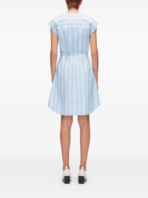 3.1 Phillip Lim striped V-neck mini dress - Blue