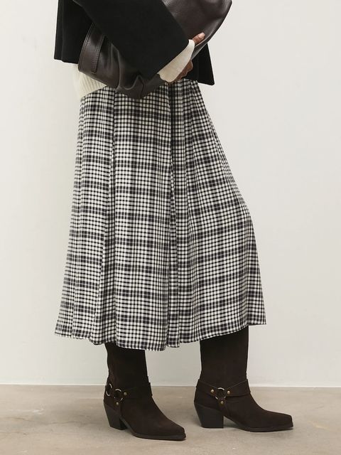 Answear.LAB kowbojki zamszowe kolor brązowy na słupku - zdjęcie produktu nr 1