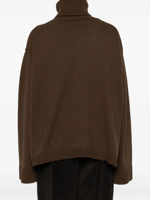 The Frankie Shop roll-neck sweater - Brown - zdjęcie produktu nr 2