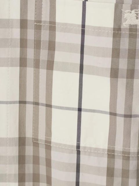 Burberry checked shirt dress - White - zdjęcie produktu nr 2