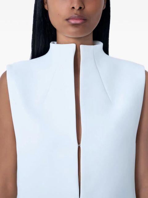 KHAITE asymmetric hem collared top - White - zdjęcie produktu nr 2