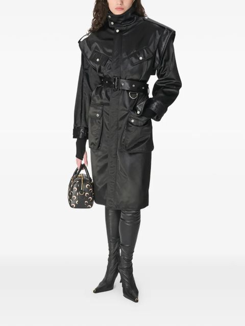 Marine Serre belted trench coat - Black - zdjęcie produktu nr 2