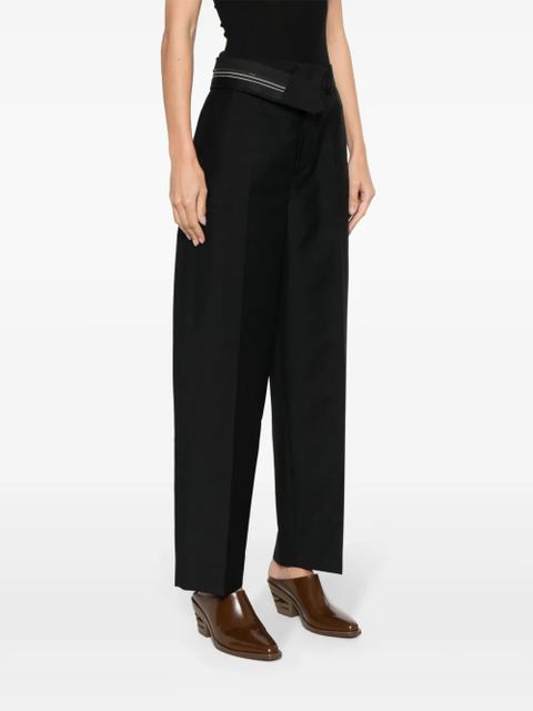 FENDI pressed-crease tapered trousers - Black - zdjęcie produktu nr 2