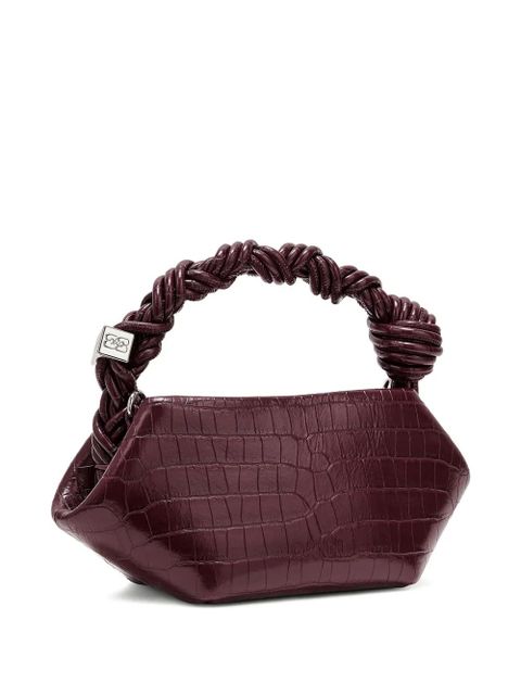 GANNI Bou twisted-handle tote bag - Red