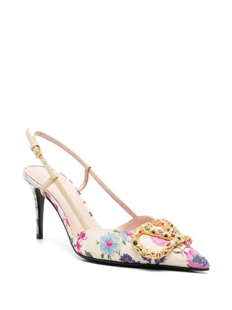 Valentino Garavani VLogo Signature slingback pumps - Neutrals
