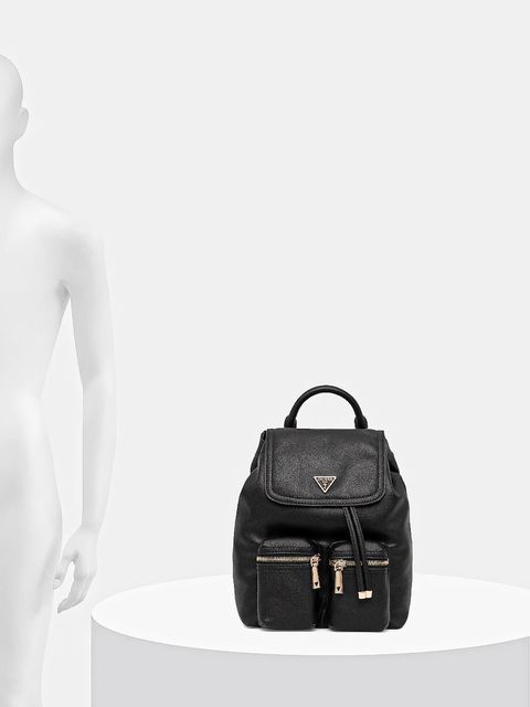 Guess plecak MANHATTAN damski kolor czarny mały gładki HWBG71 18310