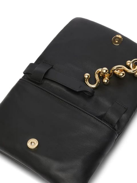 Sportmax chain-embellished leather shoulder bag - Black - zdjęcie produktu nr 2