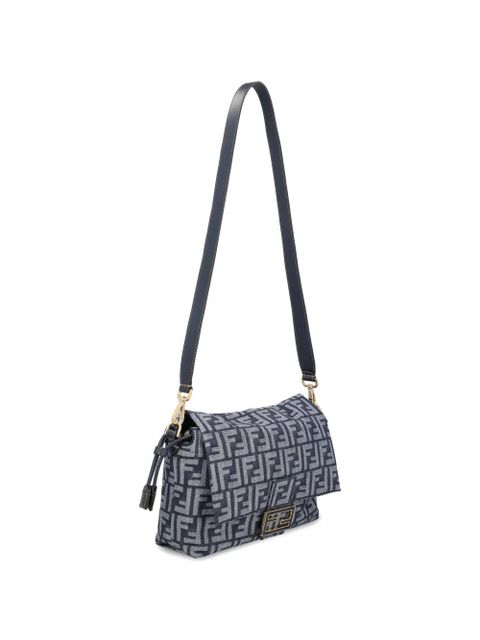 FENDI logo shoulder bag - Blue
