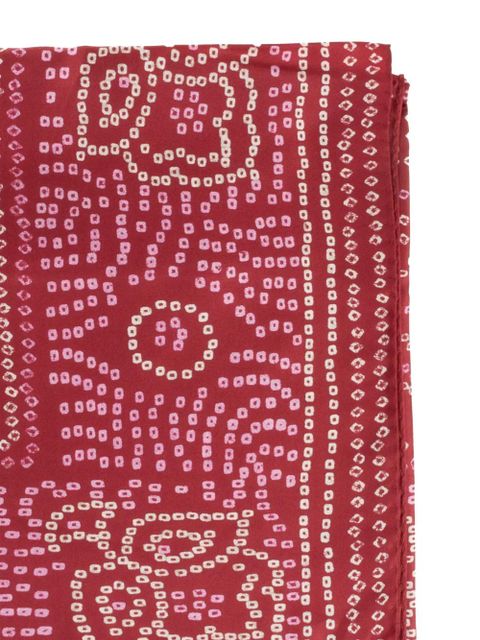 ISABEL MARANT patterned scarf - Red - zdjęcie produktu nr 2