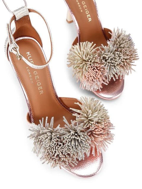 Kurt Geiger London sandały Pom Pom Ankle Tie Sandal