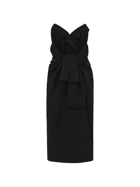The Row draped midi dress - Black - zdjęcie produktu nr 1