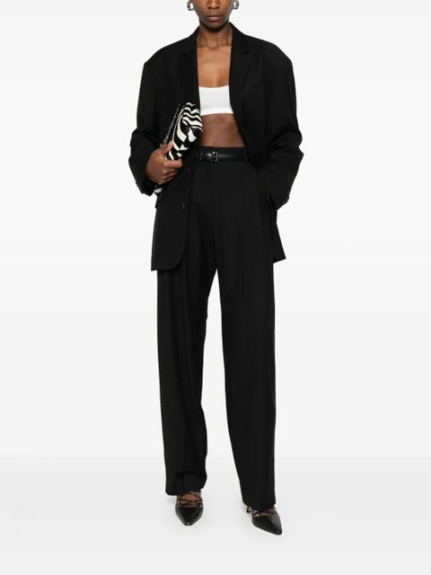 The Frankie Shop Gelso flap-pocket single-breasted blazer - Black - zdjęcie produktu nr 2