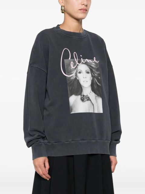 Maje graphic-print sweatshirt - Grey