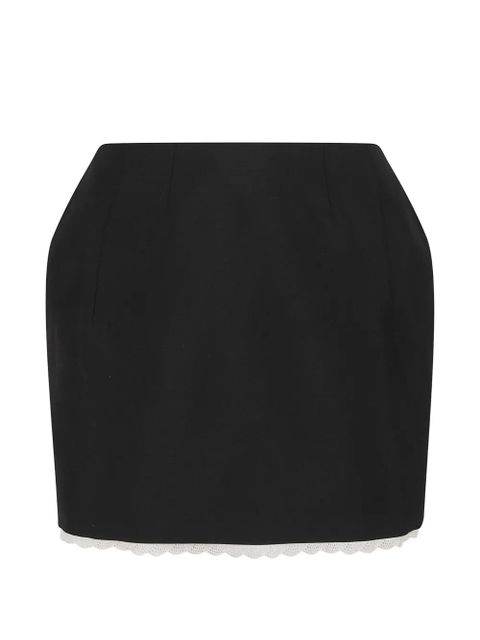 Magda Butrym lace trim skirt - Black - zdjęcie produktu nr 1