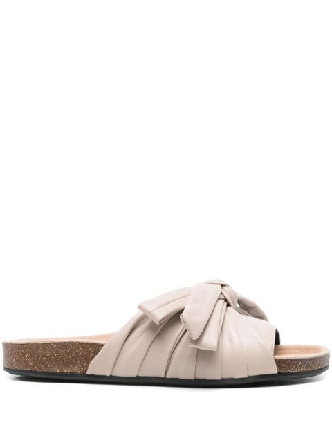 JW Anderson bow flat slides - Neutrals - zdjęcie produktu nr 1
