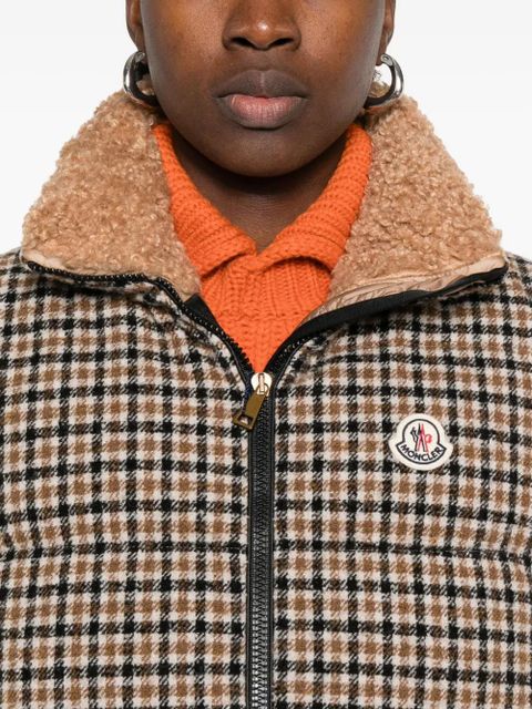 Moncler Touvet check-pattern quilted gilet - Neutrals - zdjęcie produktu nr 2