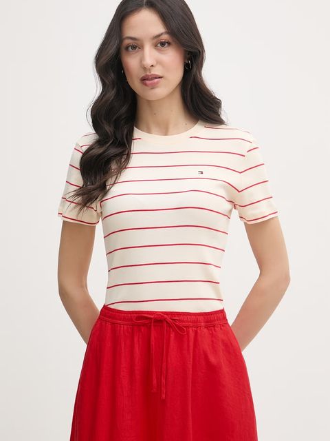 Tommy Hilfiger t-shirt damski bawełniany - zdjęcie produktu nr 2