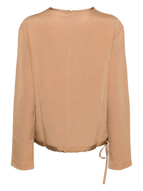Jil Sander crew-neck long-sleeve sweatshirt - Brown - zdjęcie produktu nr 2