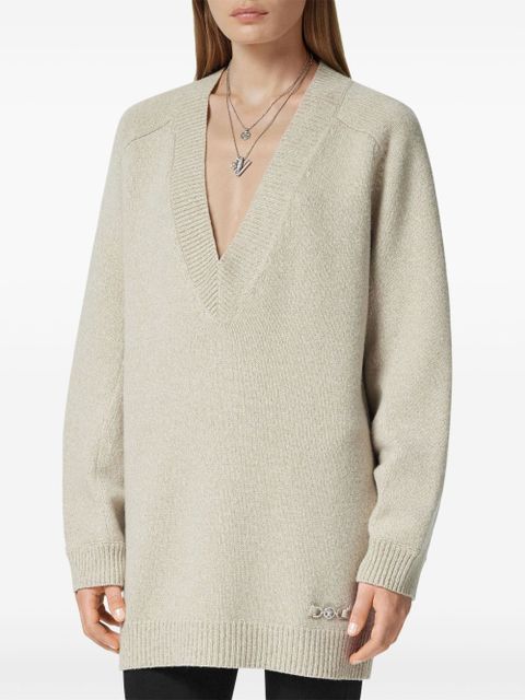 Versace V-neck jumper - Neutrals
